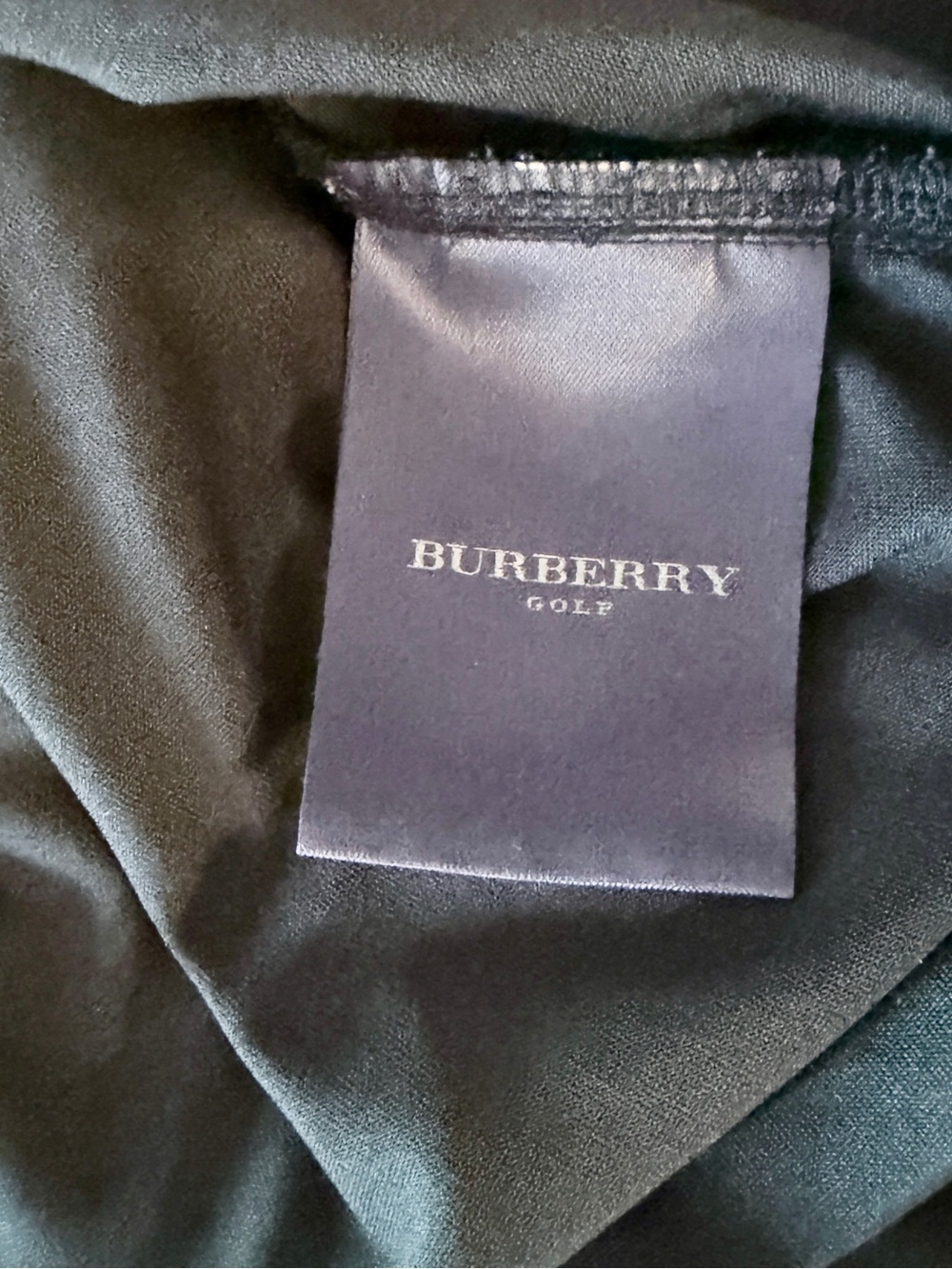 Burberry Navy Long-Sleeve Quarter-Zip Performance Golf Top with White Trim - Picture 7 of 7